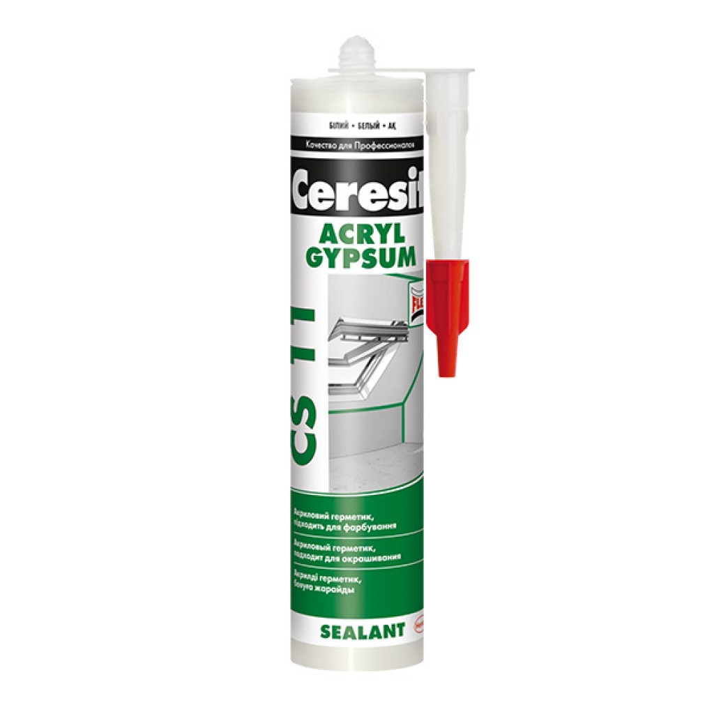 Ceresit CS 11 Acryl Gypsum Sealant - герметик акриловий Ceresit CS 11 Acryl Gypsum Sealant - герметик акриловий
