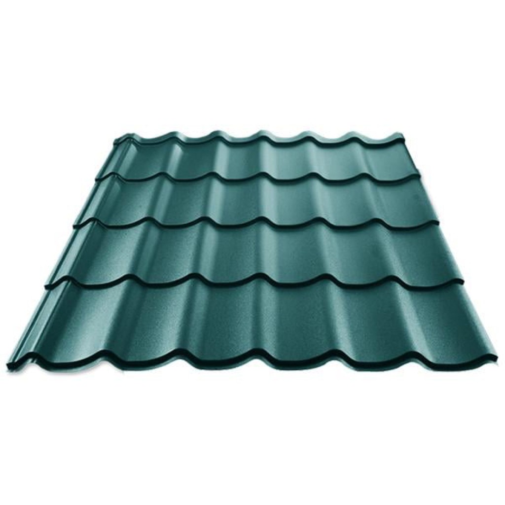 Металочерепиця KLEVERSTEEL Атланта 1200/1110 мм 0,45 мм RAL 6005