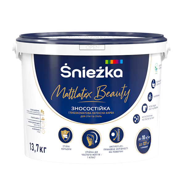 Фарба водно-емульсійна «Снєжка Маттлатекс Б’юті»