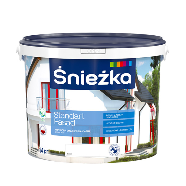 Фарба водно-емульсійна "Снєжка Стандарт Фасад"