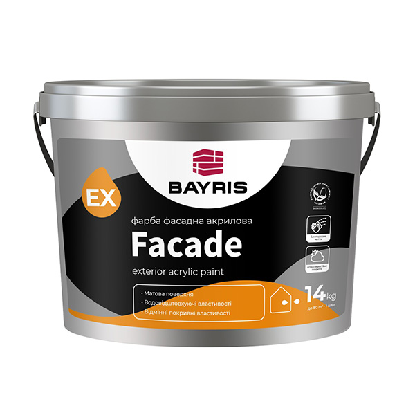 Фарба фасадна акрилова "Facade" TM "Bayris"