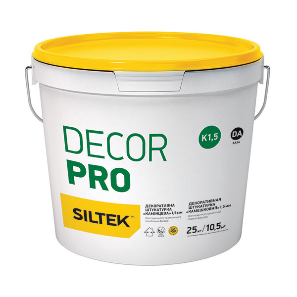 SILTEK DECOR PRO ДЕКОРАТИВНА ШТУКАТУРКА АРМОВАНА МІКРОВОЛОКНОМ
